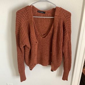 Matching set - cardigan and tank top